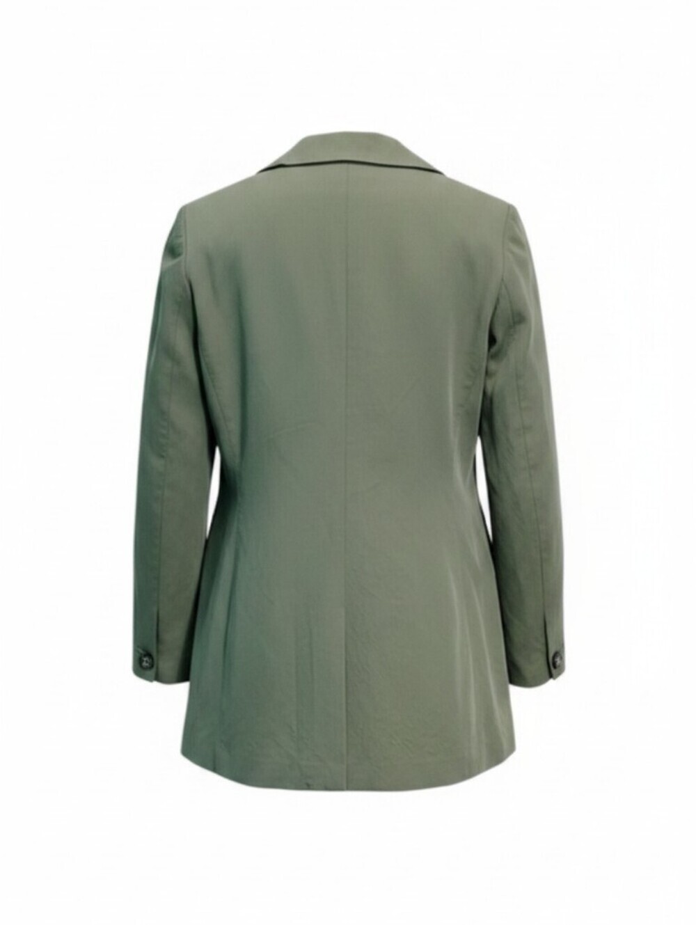 Madewell Olive Green Lyocell Blend Oversized Blazer Jacket Work Casual Size XS - Picture 3 of 6